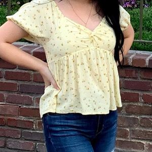 American Eagle Floral Blouse